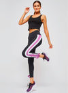 Pink Striped Tie Legging