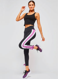 Pink Striped Tie Legging