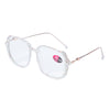AB Rhinestone Handmade Large Frame Round Reader