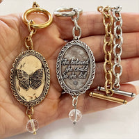 "She Believed She Could..." Butterfly Choker Necklace