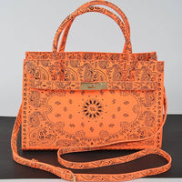 Neon Bandana Print Tote Bag