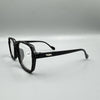 Black Rhinestone Large Frame Round Readers
