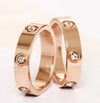 CZ Crystal Love Band Ring