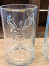 Cazadores Tequila Stag Head Upcycled Glasses - Set of 2