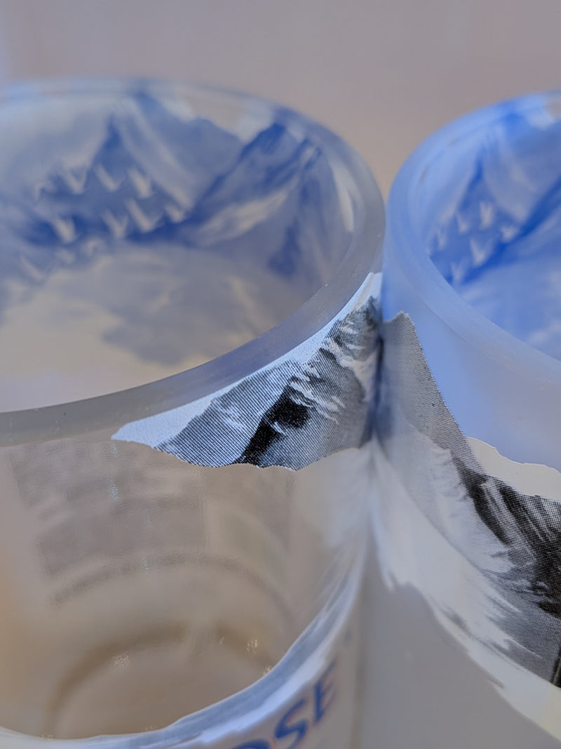 Grey Goose Vodka Upcycled Tumbler Glasses