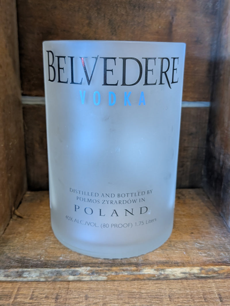 Belvedere Vodka Upcycled Tumbler Glasses