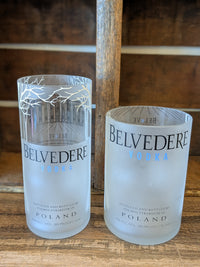 Belvedere Vodka Upcycled Tumbler Glasses