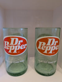 Vintage Dr Pepper Upcycled Glasses - Sold Separately