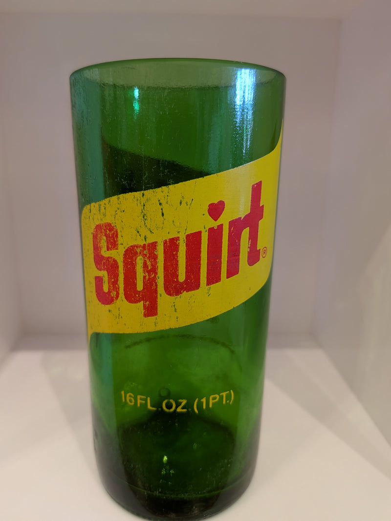 Vintage Squirt Bottle Upcycled into a Drinking Glass