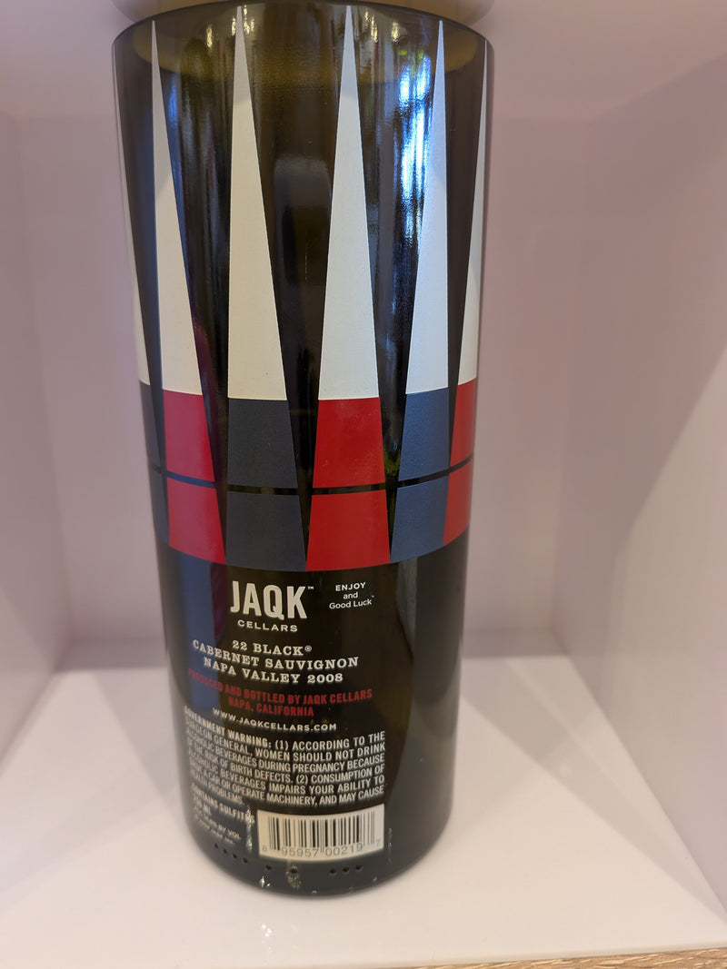 22 Black Cabernet bottle upcycled into a great Hi Ball Tumbler or Vase!