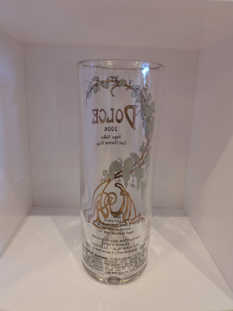 Dolce 2006 Dessert Wine Upcycled Hi Ball Tumbler or Vase