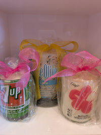 Upcycled Cut Bottle Candles