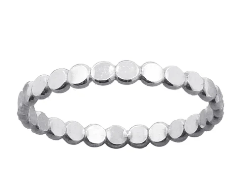 Sterling Silver Dot Ring – Minimal & Modern