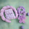 Spa Set - 6 Pc Set=1 Headband, 2 wristlets, 1 claw, 2 scrunchies