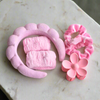 Spa Set - 6 Pc Set=1 Headband, 2 wristlets, 1 claw, 2 scrunchies