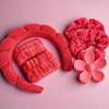 Spa Set - 6 Pc Set=1 Headband, 2 wristlets, 1 claw, 2 scrunchies