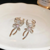 ✨ Elegant Bow Dangle Cuff Earrings