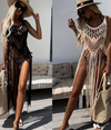 Crochet Long Tank with Fringe