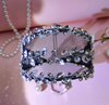 Thick Mesh and Rhinestone Headband