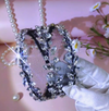 Thick Mesh and Rhinestone Headband