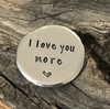 Pewter Round Token with Warm Fuzzy Sayings