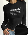Strength LS Fleece Lined Crew Top