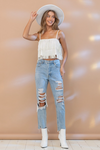 Fringe Sparkle Cropped Cami
