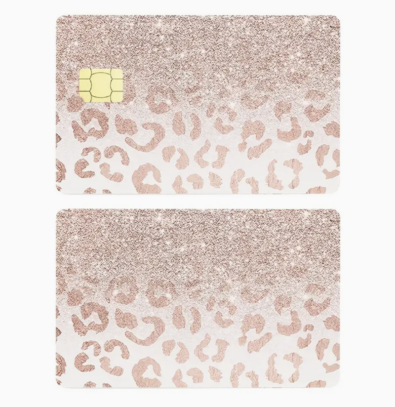 Sparkling PVC Credit Card Skins