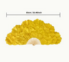 Festive Dance Bamboo Rib Fan Double-Sided Bright Color