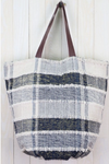 Multi Denim Bucket Bag with Neon Accents