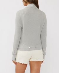 Waffle Knit Tie Front Cardigan