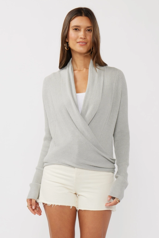 Waffle Knit Tie Front Cardigan