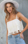 Fringe Sparkle Cropped Cami