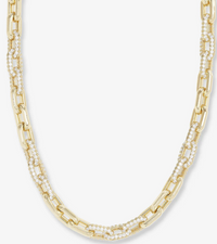 Frankie Pavé Chain Necklace 18"