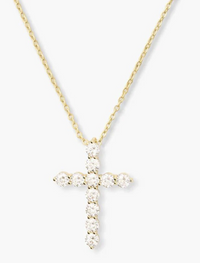 Oh She Fancy Cross Necklace 15-18"