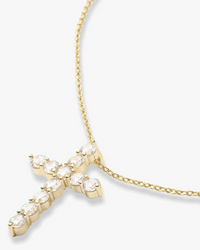 Oh She Fancy Cross Necklace 15-18"