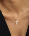 Oh She Fancy Cross Necklace 15-18"