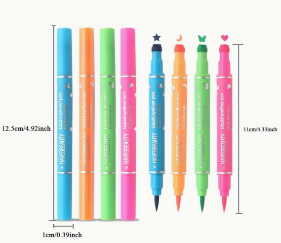 Eyeliner & Stamp in Neon Colors