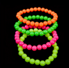 Dopamine Fluorescent Handmade Stackable Beaded Bracelets