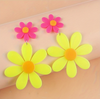 Neon Flower Earrings