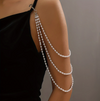 Three-Layer Pearl Shoulder Chain