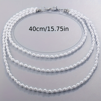 Three-Layer Pearl Shoulder Chain