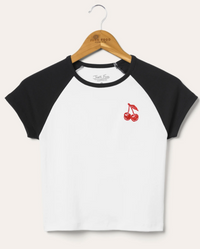 Cherry Baby Raglan Tee
