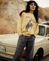 Hang In There Western Crop Sweatshirt