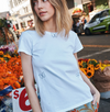 Embroidered Butterfly Cotton Tee