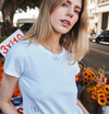 Embroidered Butterfly Cotton Tee