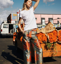 Embroidered Butterfly Cotton Tee