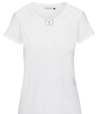 Embroidered Butterfly Cotton Tee