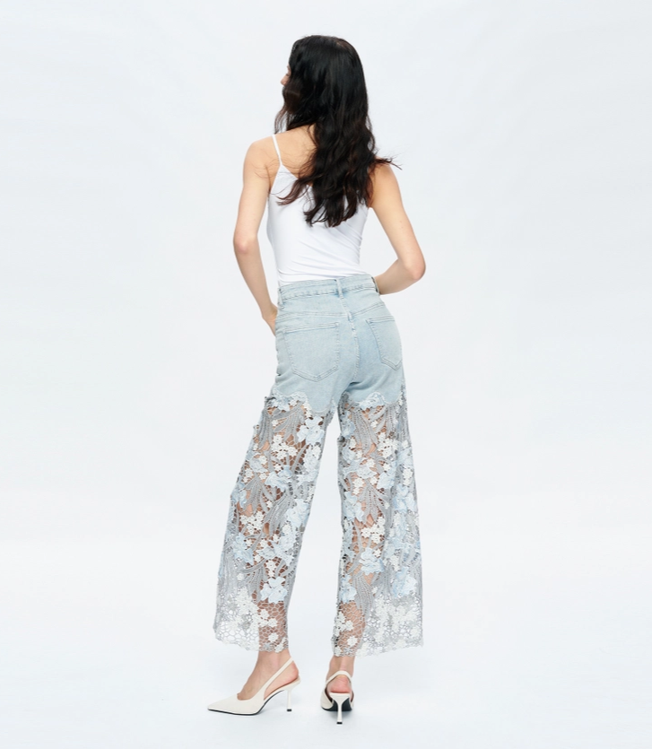 Showstopper Lace Sparkle Jeans (3 Colors)