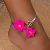 Hawaiian Bloom Anklet Silver